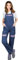 SALOPETTE PROTETTIVA DA DONNA CORTON-L-B, Cotone 100%, Grammatura 260 g/m², Tasche Multifunzione, Elementi Riflettenti, Colore: blu marino-erica scura, Taglia 38