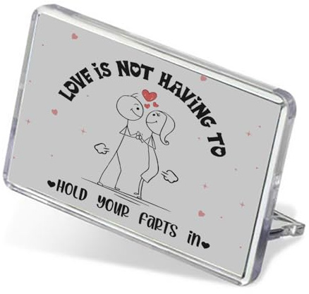 Valentine's Day Gift, Love Is Not Having To Hold Your Farts In, Funny Gift,Fridge Magnet.