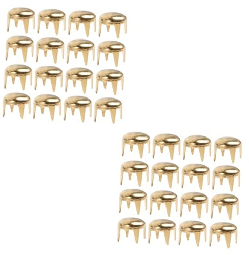 DIYEAH 200stücke Metall Nieten Runde Mit Vier Krallen Für Punk-style Schuhe Gürtel Und Bekleidung Deko Für Kreative Projekte Und Individuelle Gestaltung