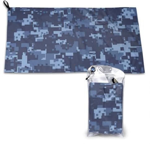 OPSREY Mikrofaser-Handtuch mit Camouflage-Muster, schnelltrocknend, saugfähig, für Fitnessstudio, Strandtuch