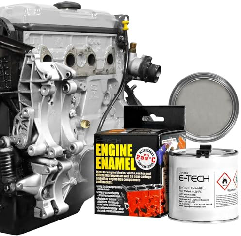 E-TECH Engine Enamel - 250ml Brush-on paint (Silver)