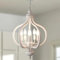 LynPon 5-flammige Kronleuchter-Deckenleuchte, Antik-Weiß, für Wohnzimmer, Vintage-Deckenleuchten, Schlafzimmer-Deckenleuchten, Shabby-Chic-Möbel, moderne Flurleuchten, Deckenleuchten