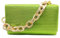 CORIOS Borsetta da Sera da Donna Pochette Piccolo con Catena Clutch in Paillettes Borsa Sposa Elegante Borsa a Spalla Lussuoso Borsa a Tracolla Cerimonia Ballo Festa Borse Messenger Giallo Verde