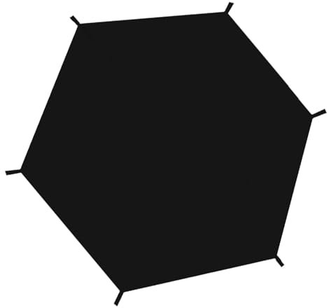 Generisch Trampolin Sonnenschutz Zelt Abdeckung, UV-beständig, für 6-14 Fuß Durchmesser, Schwarz, Nylon, Unisex-Kinder