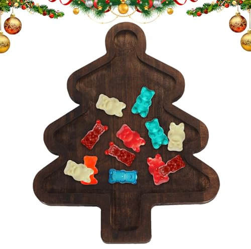 Vassoio per alberi di Natale, Vassoi per alimenti di Natale | da portata da dessert da festa carino | per albero di Natale vassoio per biscotti per torta di frutta Festival Cibo