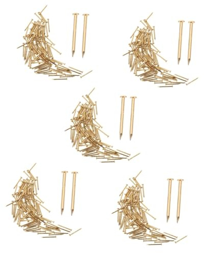 Gadpiparty 1000pezzi Chiodi Decorativi Rame Chiodi Per Fissaggio Resistenti e Antigraffio Per e Riparazioni Domestiche