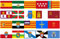 Daged Juego de banderas de España para regiones y banderas, hoja de pegatinas para tarjeta - bandera de coche PKW - Decal PROO