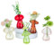 Glasseam Pilz Vase Propagation Station: Kleine Vasen Deko für Home Wohnzimmer Schlafzimmer Tischdeko Fensterdeko - Glas Blumenvase Modern Bunt Glasvasen Set für Pflanzen Blumen Hydrokultur Hydroponik