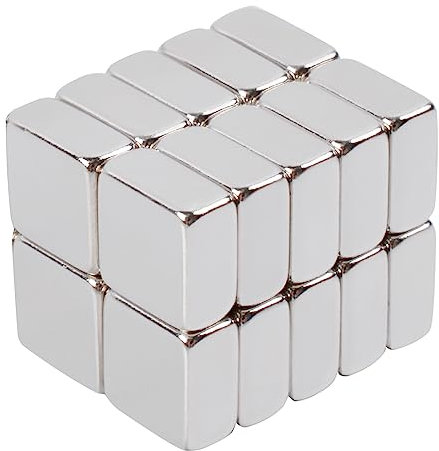 Aenienoe Magnete Kleine Rechteckig Neodym Magnete Extra Stark 8x8x4mm Mini Magnete für Pinnwand Magnettafel Kühlschrank Whiteboard Handwerk Fotos Magneten 20 Stück