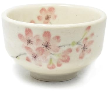 aquanaut Mino Ware Japanese Matcha Bowl Chawan Shiroyama Sakura Diameter 9.4cm Made in Japan