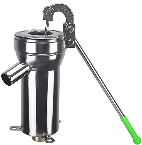 Hand Shake Suction Well Pump，Manual Water Jet Pump Domestic Well with 360° Adjustable Rocker Arm Old Fashion Pitcher Hand Pump for Home Yard Ponds Garden(Size:Pump+8 Leat