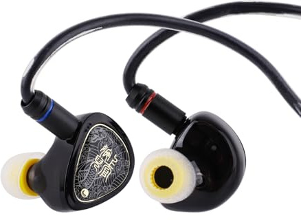 HIFIXAUDIO TANGZU Wan'er S.G II In-Ear-Monitor, Hi-Fi-Kopfhörer, IEM, 10 mm dynamischer Treiber, PET-Membran, Gaming-Ohrhörer mit 2-poligem abnehmbarem OFC-Kabel für Musiker (Typ C mit Mikrofon