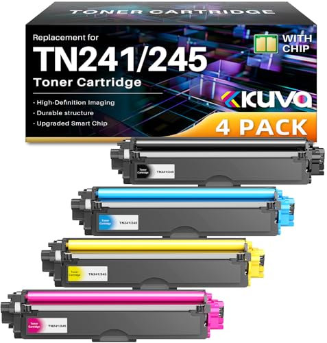TN241 TN245 Kompatibel für Brother MFC 9332CDW Toner DCP 9022CDW MFC 9142 CDN HL-3142CW MFC-9332CDW MFC-9142CDN DCP-9022CDW DCP-9020CDW HL-3152CDW HL-3140CW TN245C TN245Y TN245M (4er-Pack)