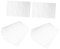 DECOMELODY 12Pièces Drapeaux de Jardin Vierges Blancs Lot pour Décoration DIY Extérieure pour Personnaliser