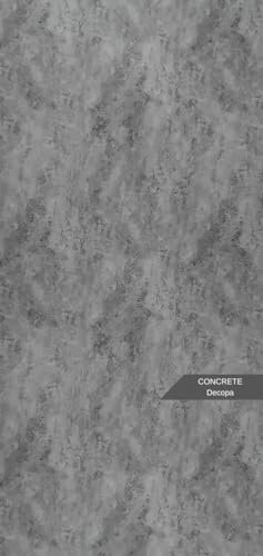 Duschrückwand Wandpaneele 122x244cm in Betonoptik (Beton-Concrete) Badrückwand Küchenrückwand TV-Rückwand Dusch- Bad- Wand-Verkleidung aus 3mm PVC Wasserdicht Wasserfest - für Innen- und Außenbereich