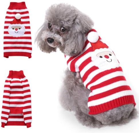 Jersey para Perros Navidad, Navidad Mascotas Suéter, Jersey Perro, Suéter Navideño para Mascotas, Sueter de Invierno Caliente de Punto Suave para Perros y Gatos