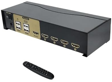 4Ports USB KVM Smart Switch -kompatibel USB Konverter Vier In Einem Heraus Computer Teilen Projektor Tastatur Maus Monitor gerät,Reibungslos umgeschaltet