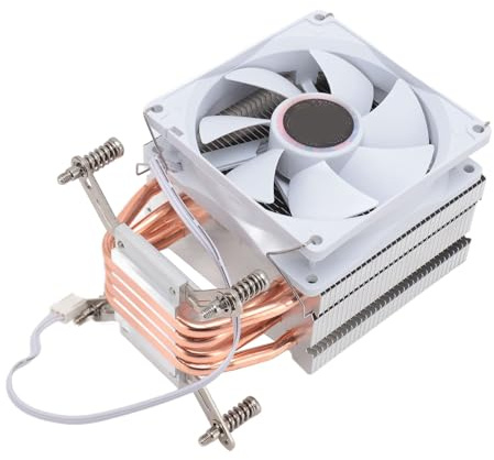 Eacam Enfriador de CPU para Placa Base 2011, Ventilador de 90 Mm, 2000 Rpm, Enfriamiento Silencioso, 48cfm, Interfaz de 3pin, Rodamiento Hidráulico, Vida útil Larga, Instalación