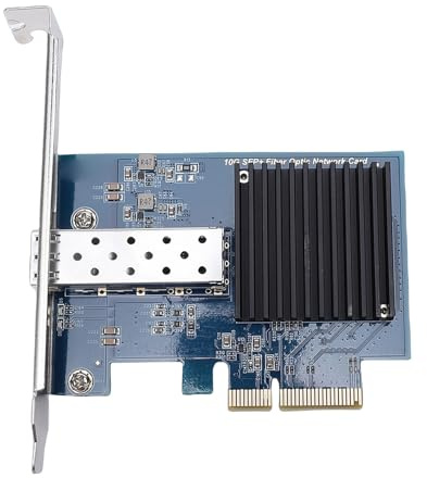MENDUNER 10 Gbit/s PCIe X4 NIC Karte, Glasfaser Netzwerkkarte mit Einzelnem SFP Port für Server und, Unterstützt PXE Boot und IEEE 802.3ae Standard