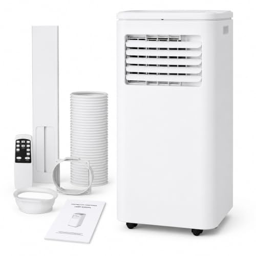 Climatiseur mobile 14 000 BTU – Refroidissement, déshumidificateur et ventilateur 3 en 1 – Refroidissement rapide pour des pièces jusqu'à 750 mètres carrés, avec kit de fenêtre et