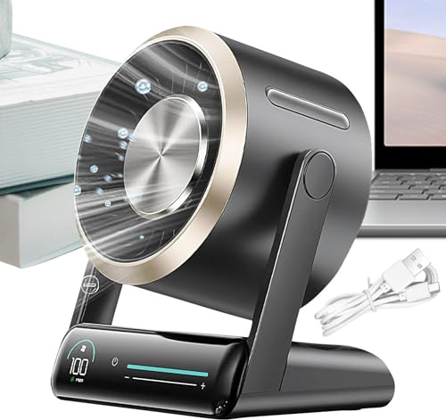 Dispositivo de refrigeración personal - Circulador de aire Stealth Tech, unidad de ajuste de velocidad Century, motor de tiro de mesita de noche, Breeze Box recargable | Soplador móvil de alta calidad