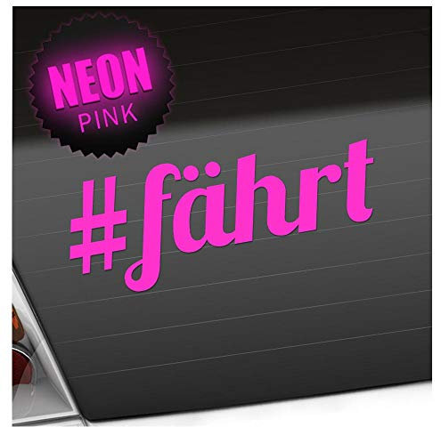 hauptsachebeklebt Kiwistar - Autoaufkleber - #Fährt - läuft bei dir - Hashtag Heckscheibe Auto Aufkleber wetterfest für Kfz LKW Mofa Truck - Sticker außen selbstklebend Tuning Zubehör für Fenster