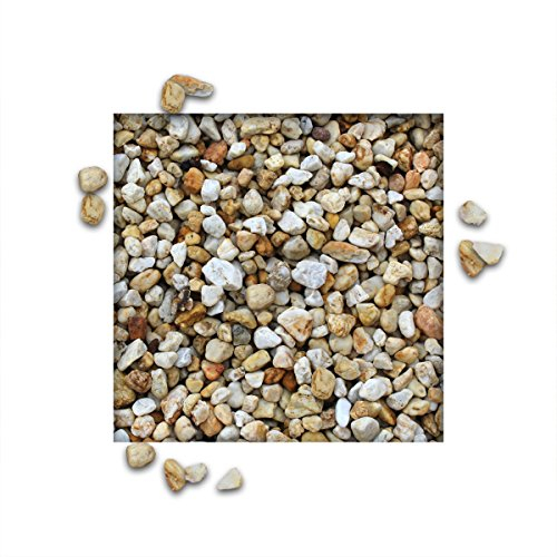 Kieskönig 25 Kg Quarzkies gelb Waschkies Teichkies für Beete, Wege & Gartenteiche Körnung 16/32 mm
