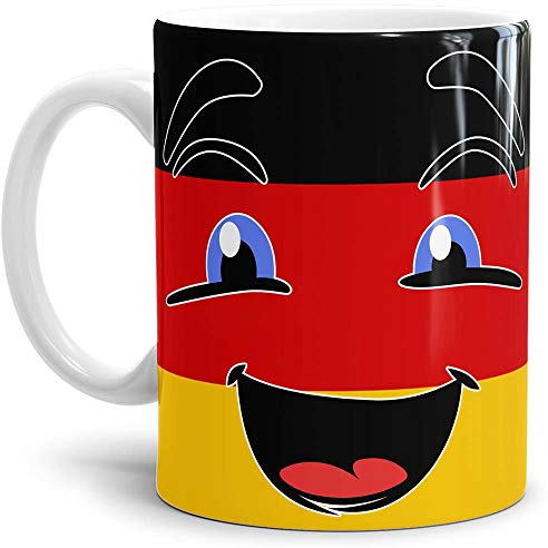 Tassendruck Flaggen-Tasse Deutschland - Kaffeetasse/Mug/Cup - Qualität Made in Germany