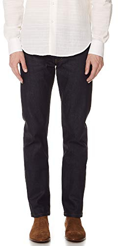Naked & Famous Denim Men's Weird Guy Tapered Fit Jeans in Nightshade Stretch Selvedge, Nightshade Stretch Selvedge, 30