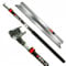 SOLID PROFI SET - Flächenspachtel edelstahl mit aluminium teleskopstange und stielaufnahme für spachtel - MADE IN EU (Flächenspachtel Set 80cm)