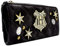 Hogwarts Harry Potter Gestepptes Metall Emblem und Sterne Portemonnaie Clutch Münzfach & Kartenhalter, Schwarz