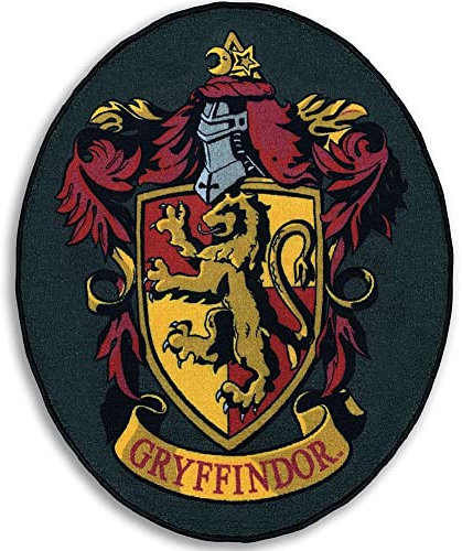 Groovy Uk Gryfindor Floor Harry Potter Gryffindor Shield Indoor Mat (78x100), Karton, Schwarz, 78x100cm