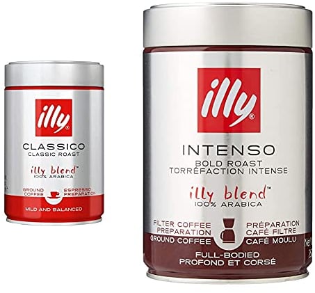 illy Classico Medium & Dark Roast Arabica Coffee, 250g Ground, Pack of 1, Espresso & Drip, 250g