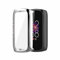 Dkings Hülle Kompatibel mit Fitbit Luxe Schutzhülle Schutzfolie, Flexibles TPU Vollschutz Display Schutz Schutzhülle Full Coverage Stoßfestes Displayschutz Hülle (Silber)