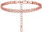 FOCALOOK Rose Gold Plated Ankles Bracelet for Mother Not Allergenic Copper Alloy Mariner Link Chain Anklet Womens Gift for Birthday
