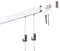 18 Meter (12 x 1,5m) SOFT-RAIL® Bilderschienen Set COMFORT (S), Weiß, versch. Längen und Farben