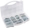 Connex Assortiment de 420 vis filetées – Différentes tailles – Six extérieur – Filetage complet – DIN 933/934 / 9021 – Galvanisé – Avec écrous/jeu de vis/boîte de rangement / DP8500129