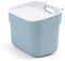 Curver Ready to Collect 100% Recycled 5L Kitchen Accessories Recycling Lift Top Bin Smoked Grey with Light Grey Lid