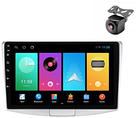 para 2 DIN de Coche NAVEGACIÓN con Pantalla Táctil 10 Pulgadas Reproductor Multimedia autoradio Estéreo (M100S 4core 1+16G)