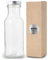 ShyaWorld Botella De Cristal para Agua Cuerpo de Acabado Transparente Tapón a Rosca en Acero Inoxidable. Cajas Individuales por Botella. (1)