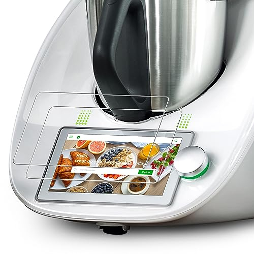 LUCMO Schutzfolie kompatibel mit Vorwerk Thermomix TM6 - Thermomix Zubehör Displayschutzfolie Schutzfolie 2 STK für TM6 Zubehör