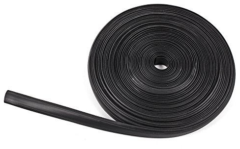 wamovo 30/60 Meter Kederband 12 mm schwarz Kunststoff Leistenfüller für Wohnwagen (3x10m)