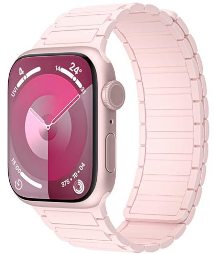 Niziruoup Cinturino Compatibile con Apple Watch 49mm 45mm 44mm 42mm 41mm 40mm 38mm Cinturino Sportivo Silicone Magnetico Upgrade Cinturini di Ricambio per iWatch Series 9 8 7 6 5 4 3 2 1 SE Ultra