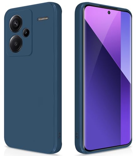 GiiYoon Funda para Xiaomi Redmi Note 13 Pro Plus 5G, Case de Silicona Suave de TPU Carcasa Protector de Goma Fexible Prueba Liviano y a Delgado de Golpes Antirrayas para Teléfono (Azul)
