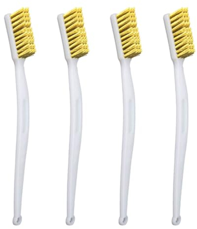HZAOPZE 4 pcs Mini Cepillos Metálicos Limpieza Boquillas Impresión 3D,Juego Cepillos Alambre Mango Curvo Cepillo Cerdas Mampostería para Limpiar Escoria y óxido Soldadura, Puertas, Ventanas, máquinas