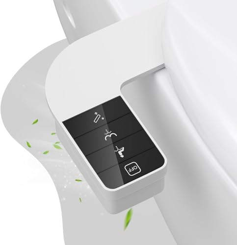 DaoGeSir Bidet Aufsatz Für Toilette, Ultra-Slim Nicht Elektrisch Bidet Einsatz Für Toilette Mit Einziehbare Selbstreinigende Doppeldüsen Mechanisches Bidet Für Toilette