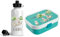 wolga-kreativ Set personalisierte Mepal Campus Lunchbox Kinder Mädchen Junge Wasserflasche Pferd Schaf mit Fächern und Unterteilungen Pausenset für Schule und Kindergarten