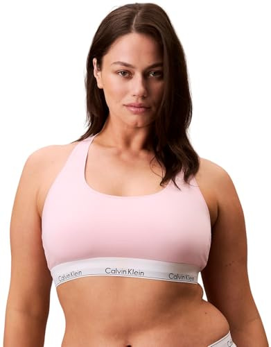 Calvin Klein Brassière Femme avec Ceinture Emblématique, Rose (Buff Pink), XL