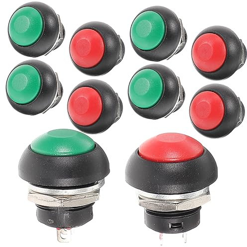 KITANDOVE 10pcs Push Button Door Bell Easy Install Wired Doorbell Button for Home Office and Outdoor Use