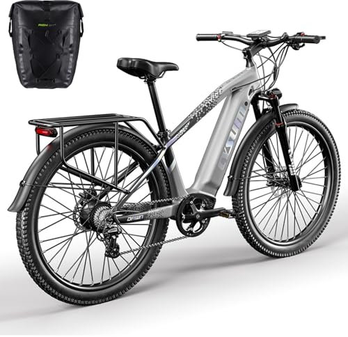 cysum Bicicleta Eléctrica Montaña 27,5 Pulgadas Bici Electrica Adulto, 75Nm Ebike MTB, Electric Bike Hombre Dama, VTT Electric Bicycle, Batería 672Wh Autonomía 90-120km, Freno De Disco Hidráulico
